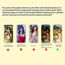 1pc Customized Personalized Pattern Silicone Lens Protection Phone Case, Suitable For Apple 16, 15, 14, 13, 12, 11 Pro Max Series, Cat, Floral, Bright Pink, Burgundy Red, Fashion, Colorful, Matching Phone Case, Minimalist Custom, Personalized, Unique, Suitable As Birthday, Holiday, Father's Day, Thanksgiving, Halloween Gift For Friends, Family, Girlfriend - Pink - View 9