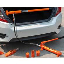 Porta Power Kit de 10 toneladas, ariete hidráulico con bomba, gato para automóvil con manguera de aceite de 4,6 pies/1,4 m, herramienta de reparación de marco doblado con estuche de almacenamiento para automoción, garaje, equipo pesado, mecánico (22046 LBS) - 10 toneladas - Ver 9