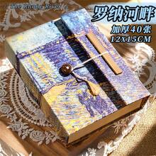 1 Cuaderno de Girasoles, Cuaderno Retro Hecho a Mano en Blanco, para Reuniones de Negocios, Diario, Regalo de Navidad Duradero y Elegante