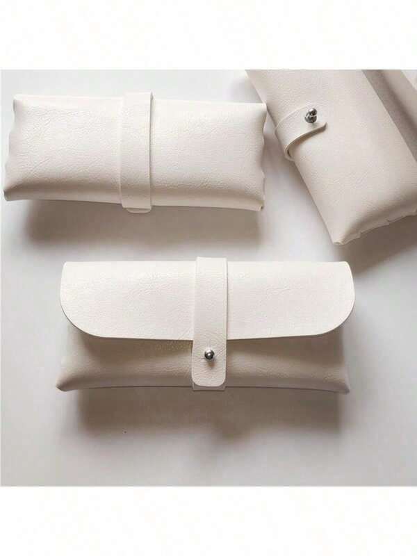 1 pezzo/set Custodia multifunzionale per occhiali in pelle PU e bustina per occhiali da sole, borsa in morbida pelle di alta qualità per occhiali, confezione esterna per occhiali da sole