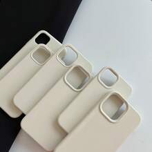 High-End Solid Color Aesthetic True Silicone Phone 16 Pro, Compatible With 15/14/13/12 Pro, Soft And Smooth Texture, Shockproof Protective Cover Plus. Slim Soft Phones - 1 cái - Xem 4