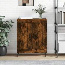 vidaXL Sideboard Räuchereiche 69,5x34x90 cm Holzwerkstoff