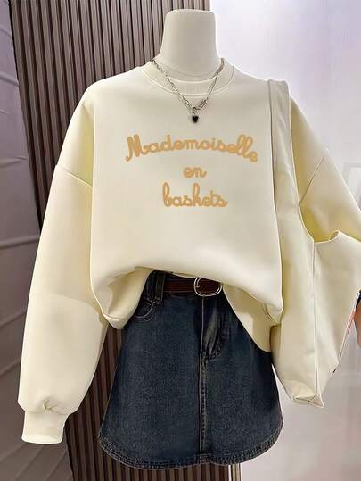 ملابس علوية نسائية كاجوال بأكمام طويلة وياقة طاقم، مطبوعة بنقشات، قماش ناعم ومريح، قابلة للغسل في الغسالة، ملابس علوية للربيع/الخريف، هوديي بغرزة مفكوكة، قصة فضفاضة عصرية