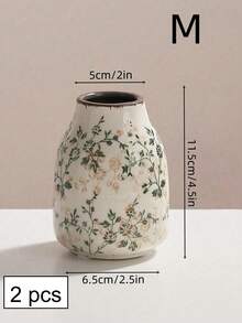 1pc Handmade Vintage Green Crackle Glaze Ceramic Vase - Featuring Handcrafted Crackle Texture, Creating A Rustic Farmhouse Floral Centerpiece Effect, Boho Style Home Decor, Suitable For Living Room, Study, Office Desk, Can Hold Dried/Fresh Flowers, New Chinese Zen Home Decor Vase