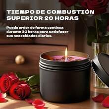 Glitzcharm Velas Aromaticas 2 Piezas Cera de Soja 100 Pura Juego de Velas Aromáticas de Flores Secas Alivio Del Estrés y Relajación Regalo para San Valentín,Cumpleaños(Azul+Verde) - Rojo + Rosa - Ver 7
