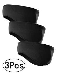 3/2/1 Piece Winter Fleece Ear Warmers Muffs Headband For Men Women Kids Ski Running Cycling