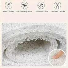 Heart-Shaped Bathroom Mat, Shower Room Anti-Slip Anti-Fall Foot Mat, Drainage Hollow Mat