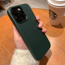 ORIGINAL MAGSAFE LEATHER CASE WITH LOGO WITH TOP QUALITY METAL BUTTONS FOR IPHONE 17 PRO MAX 16 15 14 13 12 11 - Xám - Xem 6