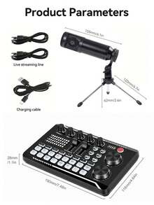Kit Mikrofon Kondensor BM800 + Kartu Suara F998, Cocok untuk Perekaman Komputer, Obrolan Suara Game, Pengambilan Sampel Berkualitas Tinggi, Penggunaan di Rumah, Juga Hadiah Ideal untuk Ulang Tahun, Natal, Thanksgiving, Tahun Baru - XLR - View 11