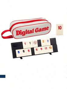 Standard Israeli Rummy Numbered Card Game, Adult Casual Party Gathering Tabletop Game - Burgundy - View 7