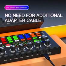 Live Streaming Sound Card – Audio Mixer With DJ Effects, Voice Changer & 16 Built-In Sound Effects | 800mAh Battery, Bluetooth, Cool Button Lights | Compatible With Phones, PC, Tablets | Must-Have For Podcast Studios, Ideal For Live Streaming, Gaming & Recording