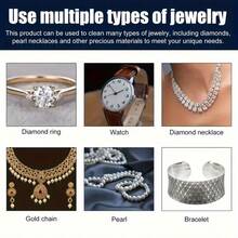 金银首饰抛光剂 - 戒指和手镯黄金焕新膏，除氧抛光，亮化保养。抛光并恢复银饰光泽 - 银氧化还原膏