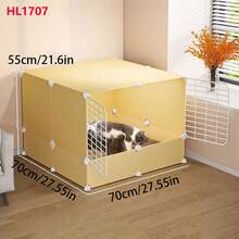 Enclosed Heating Cat Nest With Litter Box, All-In-One Maternity Ward For Cats, Breeding Box For Giving Birth And Raising Kittens