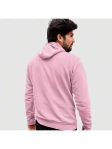 Men's Hoodie With Teddy Bear Print Robot Kangaroo Cold Weather Blouse Flannel Coat Cold Winter