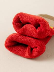 5 Pasang Kaos Kaki Anak Perempuan, Hijau, Putih, Merah, Cokelat, Kuning, Blok Warna, Kartun Rusa, Manusia Salju, Beruang, Pohon Natal, Bintang, Pola Kepingan Salju, Musim Gugur/Musim Dingin, Lembut & Hangat, Tebal, Gaya Sederhana, Lucu, Modis, Serbaguna, Cocok Untuk Pemakaian Sehari-hari - MultiWarna - View 7