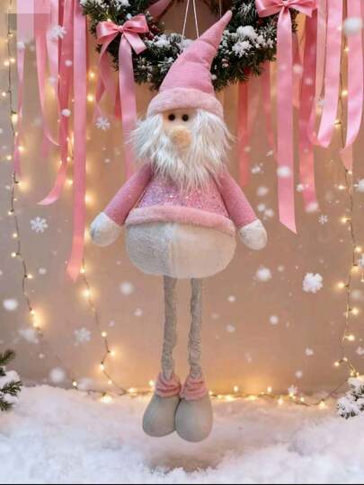 Decoración navideña muñeco elfo Adornos para árbol de Navidad Decoración navideña muñeco elfo retráctil 60cm 400g 30*15*10