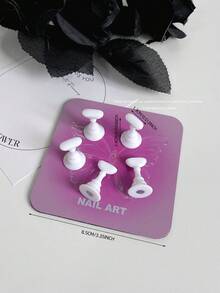 Decoraciones de arte de uñas, cruzada de alta demanda de mariposas, corazones y formas geométricas de colores con base metálica magnética, soporte de exhibición de arte de uñas coreano, accesorios de fotografía, manualidades DIY