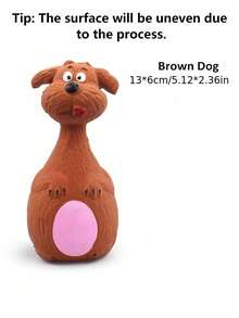 Dog Chew Toys Monkey Hippo Shaped Rubber Pet Squeaky Toys For Small Medium Large Dogs Resistant Bite Grinding Teeth Dog Sound Toys