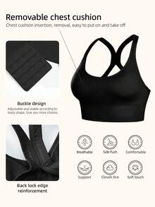 4 PCS Women's Seamless Shockproof Sports Bra - Lightweight & Breathable For Yoga & Gentle Workouts, Back Beauty, Wireless Support, Padded, Comfy Yoga Base Vest Top