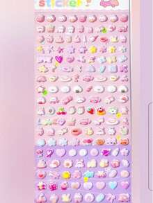 卡通柔软可爱泡沫贴纸，小鼻子泡泡贴 - 彩色 - 查看 11