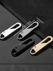 4-Piece Set Of Instant Zipper Pullers For Easily Replace Torn Or Broken Zippers On Travel Bags, Clothing, School Bags, And Handbags - Premium Zipper Pullers - Premium Zinc Alloy Zipper Sliders For Luggage, Jackets, Backpacks, Boots, Purses, And Coats - Multicolor - View 4