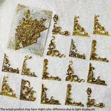 24张/包 复古法式宫廷风格自粘镂空相框贴纸，适用于剪贴簿、手账装饰、返校用品 - 彩色 - 查看 14