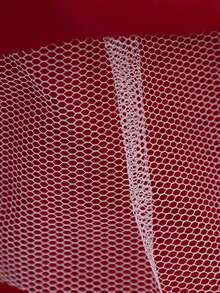 Long Sleeve Sequin Applique Tulle Elegant White Tailcoat Princess Dress, Suitable For Flower Girl, Wedding, Birthday Party, Without Headband - 酒紅色 - 查看 11