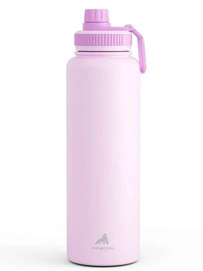 18/26/40 oz Insulated Stainless Steel Sports Water Bottle with Spout & Handle Lids,Wide Mouth Water Jug with Double Walled Leak Proof Keep Cold for 24 Hrs Hot for 12 Hrs