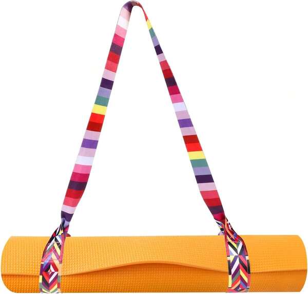 Yoga Mat Strap Yoga Mats Straps For Carrying Adjustable Carrying Strap Multipurpose Holder For All Mats(Mat Not Included)