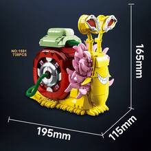 500+Pcs/Box, Multi-Style Wooden Flower Bouquet, Exquisite Wooden Floral Arrangement, Lifelike Artificial Flowers, Indoor Decor DIY Ornament, Everlasting Fresh Flowers, Suitable For Romantic Floral Bouquets, Home & Office Decoration - Multi-colored Building Blocks - View 14