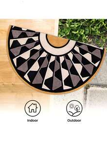 1 件波西米亚半圆形浴室地毯，柔软厚实的浴缸地毯，吸水防滑耐用门垫，浴室配件，家居装饰，房间装饰 - 彩色 - 查看 6