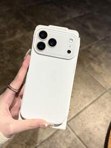 1个高级水晶玻璃镜头保护壳，简约优雅，配有独立电镀银色音量键，适用于 17 Pro Max / 15 Pro Max / 16 Pro Max，适合工作、学习、旅行和日常佩戴。 - 白色 - 查看 6