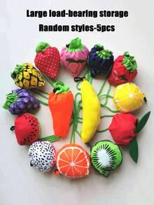 Reusable Shopping Bag, Creative Fruit Shopping Shoulder Bag, Foldable Strawberry Shaped Shopping Tote Bag, Suitable For Shopping, Travel And Office, Kitchen Storage And Organization, Kitchen Accessories, And Cute Strawberry Wallet - Multicolor - View 20