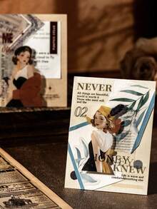 20pcs Los Angeles Themed Die-Cut Washi Tape Stickers For Scrapbooking, Planner, Bullet Journal - Multicolor - View 4