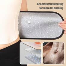 Cintura regolabile per modellare la vita, allenamento della forza centrale, effetto sauna assorbente del sudore, adatta per palestra e yoga - nero - Visualizzare 4