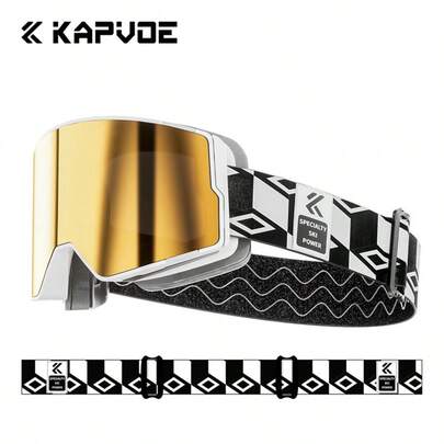 KAPVOE Gafas deportivas KAPVOE para hombres, gafas de esquí profesionales de invierno para hombres y mujeres, gafas de snowboard