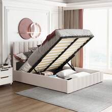 Bed Frames - Cream White + Upholstered - View 5