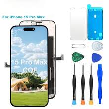 For IPhone 15 Pro Max LCD COF FHD Display Touch Screen Replacement Repair Kit - Black - View 6