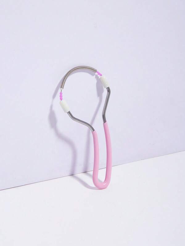 Mini Frühlings-Haarentfernungswerkzeug - Niedlicher rosa Griff mit Edelstahlmechanismus, sanfte Gesichts- und Körperhaarentfernung, einfach zu bedienendes Design für die persönliche Pflege