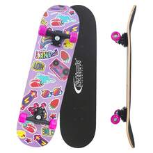 Standard Skateboards 31 Inch Complete Skateboard For Beginners Wood 9 Layer Maple Trick Skate Boards For Boys Girls Youth Teens Adults - Nhãn dán - Xem 1