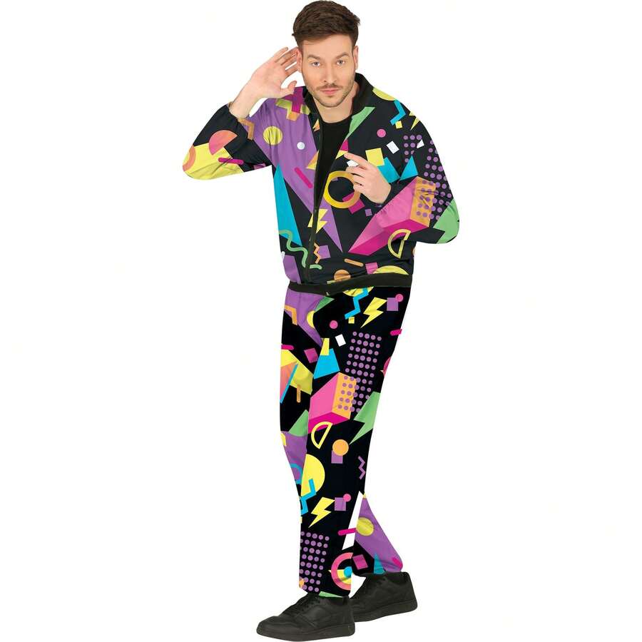 KIWI 80S Tracksuit Set For Adults In Multiple Sizes, Comfortable And Versatile Sportswear With Classic Design For Exercise, Casual And Daily Use, Available In Different Sizes To Fit Various Preferences - Multicolor - View 1