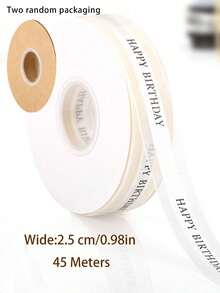 1 Rolle 45 Meter beige Geschenkband zum DIY Dekorieren und Überraschungsverpackungen, metallisch glänzendes Band, Ballonschnur, Hochzeitsdekoration, Blumensträuße und Blumenwickelpapier, Valentinstag, Geburtstagsdekoration, Bandrolle, Schleifen, Weihnachten, Geburtstag