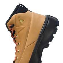 男士篮球鞋 JORDAN CITY BOOT，减震舒适户外运动鞋 - 亞麻/黑 - 查看 6