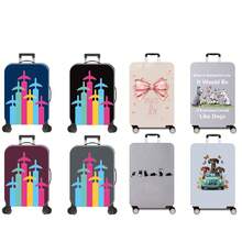 Aircraft Pattern Series, Reactive Printing, Suitcase Protective Covers, Suitcase Accessories, Suitable For Business, Business Trips, Vacations, Travel, Luggage Check-In, Back To School, Providing Personalized Color And Good Protection For Your Suitcase. Suitable For 20- 28 Inch Box. Bag For School School Accessories School Stuff - Multicolor - View 2