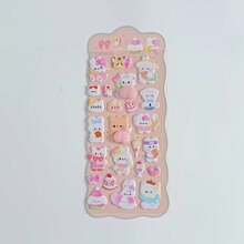 Weiche & süße Tier-Hintern Aufkleber, 3D Cartoon Bubble Aufkleber, dekorative Aufkleber für Handyhüllen, Scrapbooking, DIY Basteleien, Weihnachts-/Erntedank-/Geburtstaggeschenke für Kinder