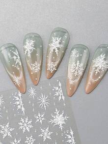 金色银色法式星星指甲贴纸，带水钻，闪亮金属星星，5D浮雕美甲贴花，Y2K闪光指甲饰物，DIY美甲装饰