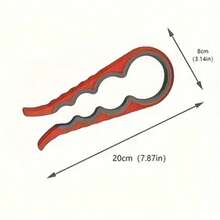 1pc Heavy Duty 4-In-1 Manual Can Opener And Bottle Opener - Strong Grip Lever Mechanism, One-Handed Operation, Non-Slip Ergonomic Handle - Suitable For Elderly, Kitchen And Bar Use - Durable Plastic (No), Multi-Function Bottle Opener