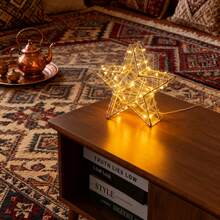 Christmas Decor Star Lights, Home Decor Star Night Light, Bedroom Decor, Desktop Decor, Wedding, Valentine's Day, Ramadan, Graduation Decor, Home Decor, Holiday Party Decor Star Lamp - Warm white light - View 8