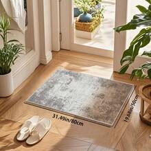 1PC Machine Washable Large - Size Modern Light Gray Abstract Pattern Area Mat Rug Indoor Living Room Decorative Rug With Stylish Light Gray Abstract Pattern Design Easy Clean Floor Mat For Home Decoration Kitchen Rug