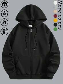 AHTELB New Men's Casual Lightweight Jacket, Men's Fashion Versatile Baseball Collar Sportswear Jacket - Black - View 5